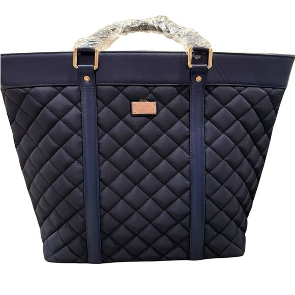 St. John Large Tote Bag in Navy Blue - Picture 2 of 10